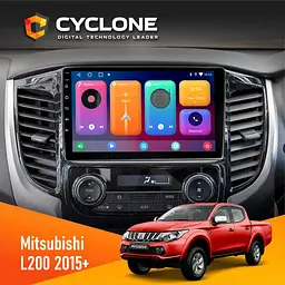 Штатна магнітола Mitsubishi L200 2015+ Climate Cyclone C9-001 2x32 CPL Cyclone (НФ-00005148)