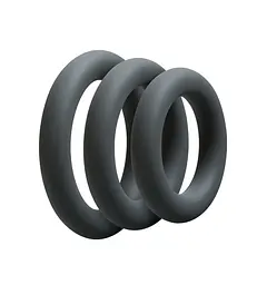 Набір ерекційних кілець Doc Johnson OptiMALE 3 C-Ring Set Thick, 3 шт