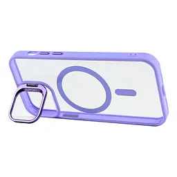 Чохол із підставкою MagSafe TPU PC Metal Stand Case and Camera Lenses Apple iPhone 15 Purple - мініатюра 2