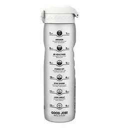 Пляшка для води ION8 1000 мл BPA Free Times To Drink (ЕКО пляшка) Ice (I8RF1000PIMOT2) - мініатюра 1