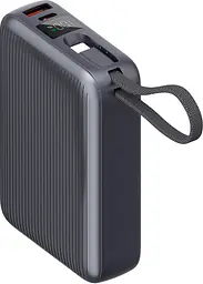 Power Bank Sigma X-power SI20A5QLX 20000mAh 45W Built-In USB-C Cable gray UA - мініатюра 3
