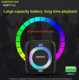 Портативна Bluetooth-колонка Hopestar Party 100 Камуфляжно-зелений - мініатюра 3