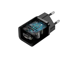 Мережевий зарядний пристрій BASEUS Super Si Quick Charger 1C 25 W Black (CCSP020101) - мініатюра 6
