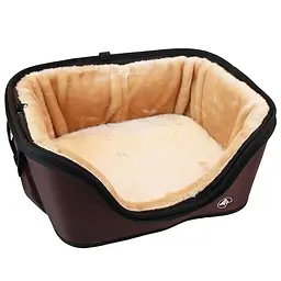 Сумка-переноска лежак для тварин Croci Fast & Easy 49х40х35 см до 15 кг коричнево-бежева (C2058886+) - мініатюра 2