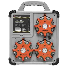 Комплект професійних ліхтарів Mactronic X-Flare Magnetic Red Blue Amber Recharg 30 Lm 12 V 220 V (PSD0112)