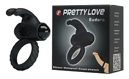 Насадка з вібрацією Pretty Love Eudora Penis Ring Black Baile BI-026219 87679 - мініатюра 4