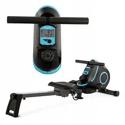 Гребний тренажер магнітний 4FIZJO Evo+ Black/Blue (P-5905973401715) - мініатюра 7