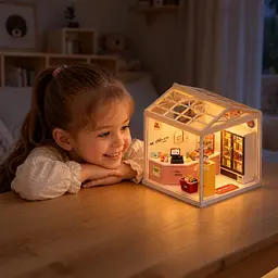 Конструктор-румбокс Mini House серії Інтер'єр Цілодобовий мінімаркет зі світлом (8001) - мініатюра 6