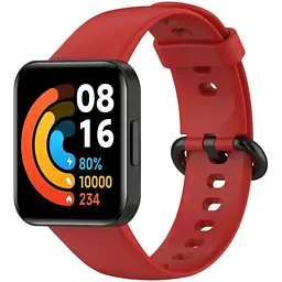 Ремінець DK для Xiaomi Redmi Watch 2 Lite Silicone Sport Band Classic (013576) (red) - мініатюра 2