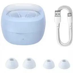 Бездротові навушники Baseus Bowie wm02 TWS GPS в кейсі блакитні NGTW370203 - мініатюра 4