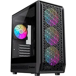 Корпус GameMax Forge COC, чорний, без БП, Midi Tower, Micro ATX / Mini ITX, Type-C / USB 3.0 / USB 2.0, макс. CPU - 155 мм / VGA -