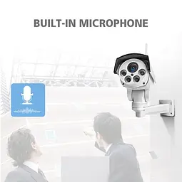 Wifi камера вулична поворотна PTZ з 5Х наближенням Boavision B989W, 5 мегапікселів (100652) - мініатюра 6