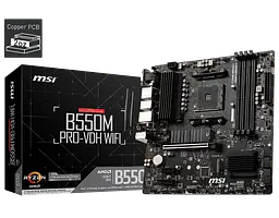 Материнська плата MSI B550M Pro-VDH Wi-Fi Socket AM4 (B550M PRO-VDH WIFI) - мініатюра 4