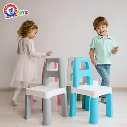 Дитячий стілець "Kids Chair" 0198TXK сірий, до 75 кг - мініатюра 6