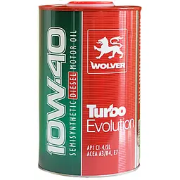Автомобільна моторна олива WOLVER Turbo Evolution 10W-40 1л