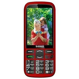 Мобільний телефон Sigma Comfort 50 CF211 DS TYPE-C Red (UA UCRF)
