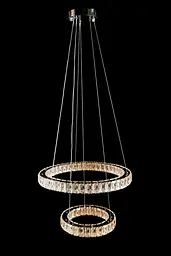 Підвісна світлодіодна люстра Splendid Ray L50603/50+30/2 LED, 2 кільця, пульт, диммер, 80 W - мініатюра 3