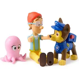 Набір колекційних фігурок Paw Patrol Цуценя-рятівник Гонщик, капітан Палтус  та восьминіг (SM97242/6072992) - мініатюра 4