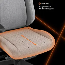 Ігрове крісло GamePro GC925G Gray Black (GC925G) - мініатюра 8