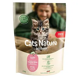 Сухий корм для кошенят всіх порід Mera Cats Nature Kitten Salmon (Lachs) з лососем 2 кг