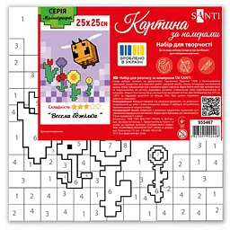 Картина за номерами Santi Майнкрафт. Весела бджілка 25х25 см (955467) - мініатюра 2