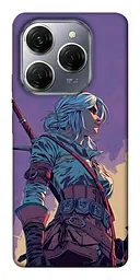 TPU чохол Demsky The witcher ciri для TECNO Spark 20 Pro