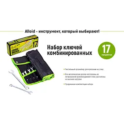 Набір ключів комбінованих Alloid 17 предметів (НК-2005-17М) - мініатюра 4