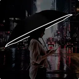 Парасолька Xiaomi Zuodu Automatic Umbrella (ZD002-LED) Red [51082] - мініатюра 4