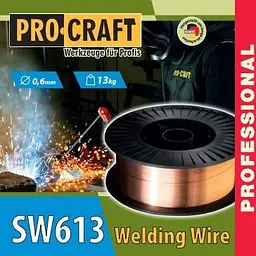 Зварювальний дріт Procraft SW613 0.6 мм 13 кг - мініатюра 4