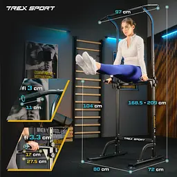 Силова станція турнік-бруси Trex Sport TX-060PR - мініатюра 3