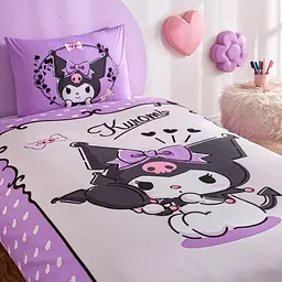 Підлітковий комплект Disney Kuromi Ранфорс / простирадло на резинці Tac pbe0051168 - мініатюра 2