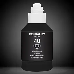 Чорнило PRINTALIST GI-40 для Canon G5040/G6040 190г Black пігментне (PL40BP) - мініатюра 5