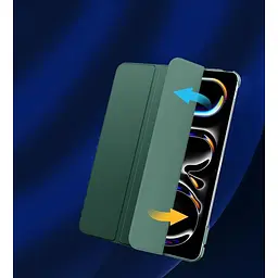 Чохол-книжка BeCover Tri Fold Hard для Apple iPad Pro 13" M4 2024 Dark Green (711731) - мініатюра 4