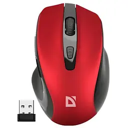 Мишка Defender Prime MB-053 Silent Wireless Red (52052)