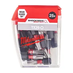 Набір біт Milwaukee SHOCKWAVE, TX20, 25мм, 25шт (4932430875) - мініатюра 3