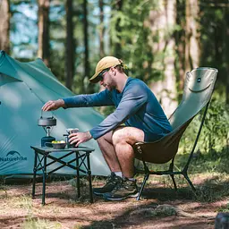 Стілець складаний ультралегкий Naturehike CNK2550JJ013 Yamami YL01 чорний - мініатюра 13