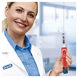 Електрична зубна щітка Oral-B Kids Spiderman D100.413.2K - мініатюра 9