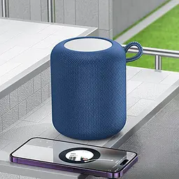 Портативна bluetooth колонка Hoco HC30 синій - мініатюра 2