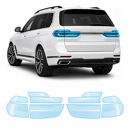 Антигравійна захисна бронеплівка за лекалами для BMW X7 G07 facelift 2022- задні ліхтарі стопи