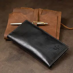 Чоловіче шкіряне портмоне GRANDE PELLE 9,5х18х1 см acs0018656 - мініатюра 9