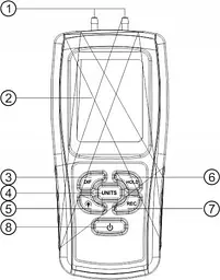 Мікроманометр диференціального тиску USB, ±10 кПа BENETECH GM510 - мініатюра 8
