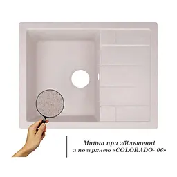 Мийка кухонна Lidz COL-06 650x500х200 мм (LIDZCOL06650500200) - мініатюра 3
