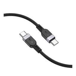 Кабель синхронізації Hoco X109 Silicone 60W/3A Type-C to Type-C 2m Black (35921_3605825) - мініатюра 5