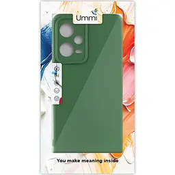 Чохол Silicone Cover Ummi Lakshmi Full Camera (AA) для Xiaomi Poco X5 5G / Note 12 5G Зелений / Dark green - мініатюра 2