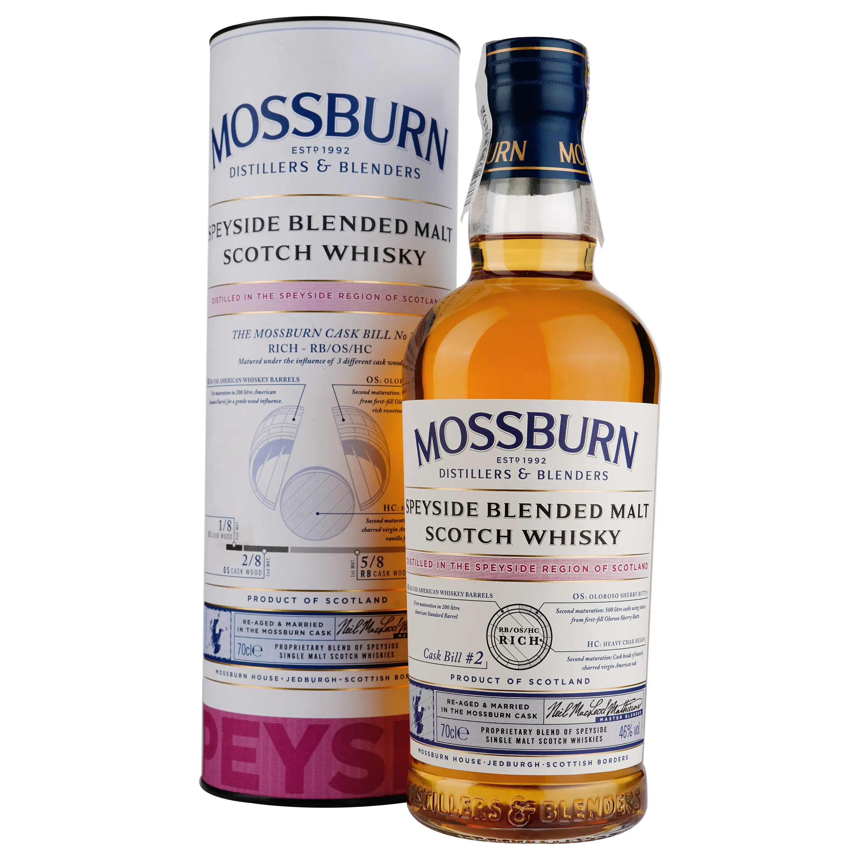 Віскі Mossburn Speyside Blended Malt Scotch Whisky, 46 %, 0,7 л купити ...
