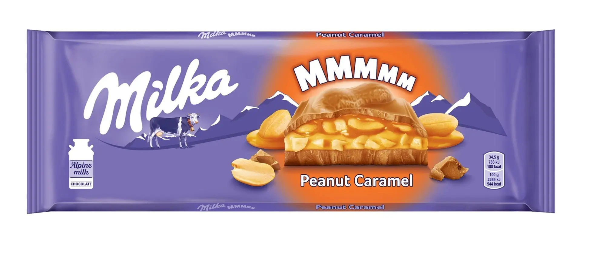 Шоколад Milka с арахисом и карамелью, 276 г