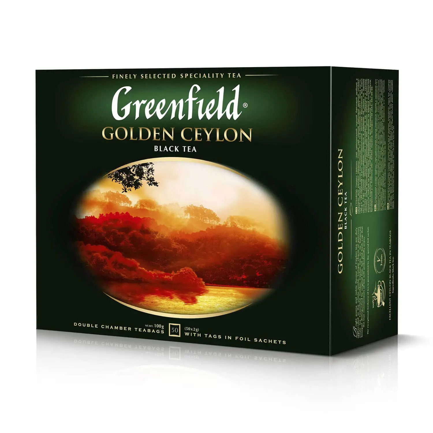 Чай черный Greenfield Golden Ceylon, в пакетиках, 50 шт.