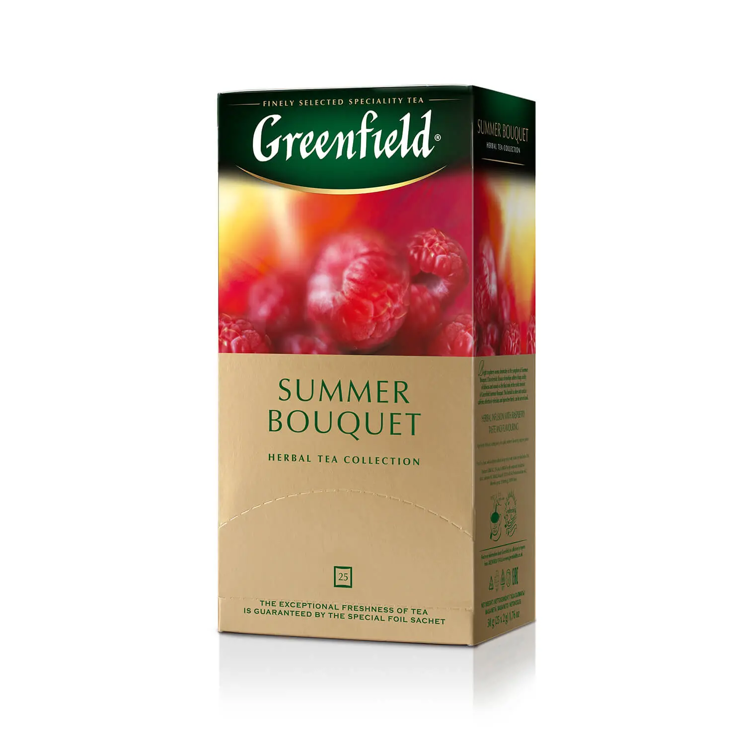 Чай Greenfield Summer Bouquet, в пакетиках, 25 шт.