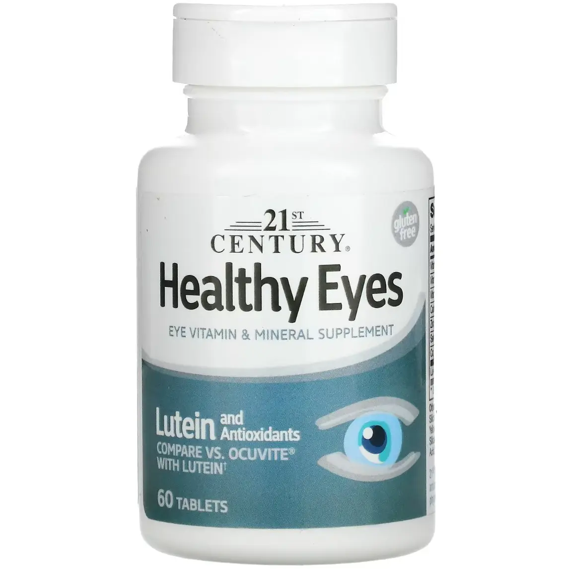 Фото - Вітаміни й мінерали 21st Century Комплекс для здоров'я очей  Healthy Eyes Lutein and Antioxidants 60 таблеток 