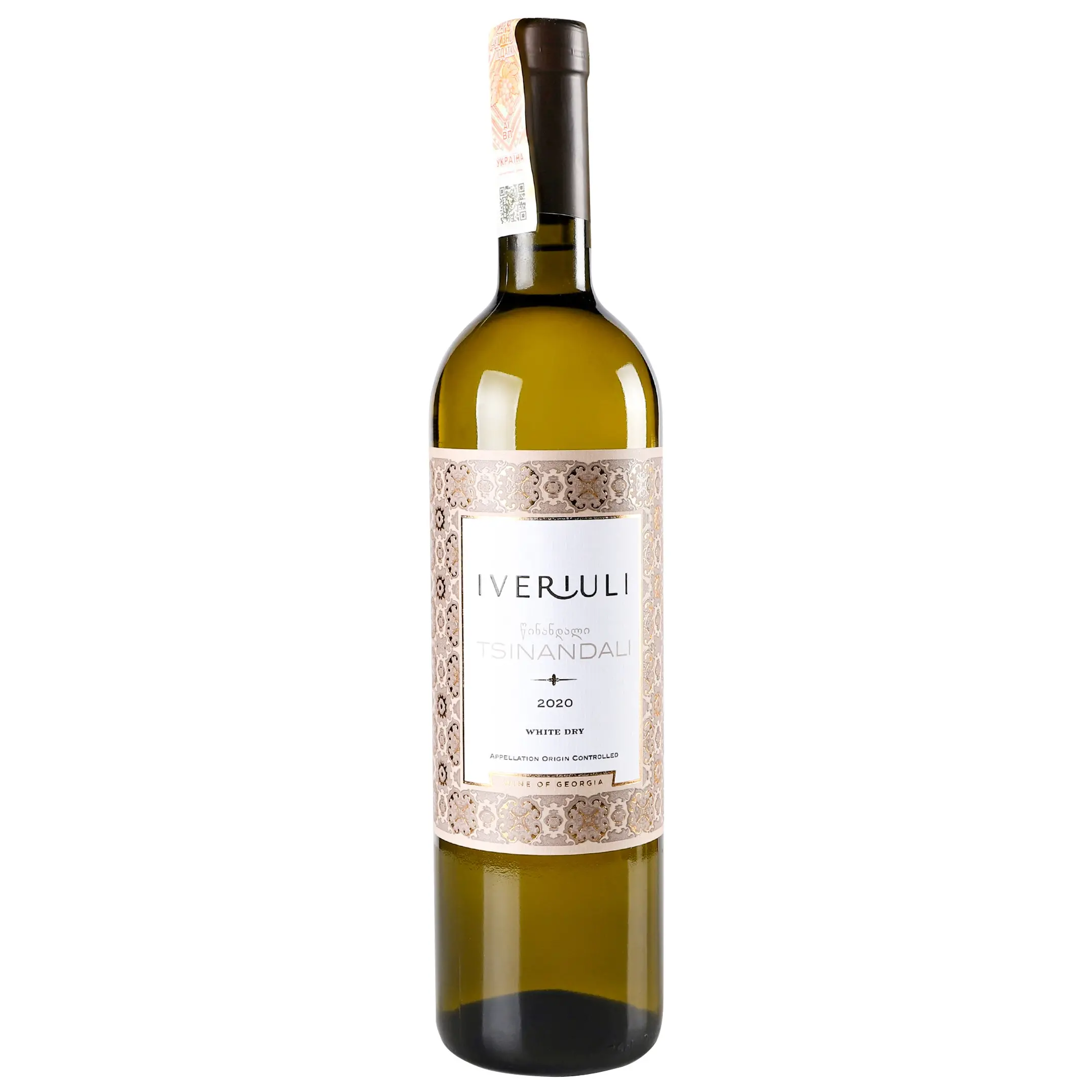Вино Iveriuli Tsinandali, 12,5%, 0,75 л